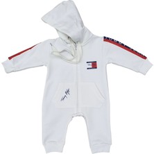 Woops Baby Marka Tomm Desen Kapşonlu Tulum  6-24 Ay