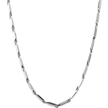 Vitrin Accessories Çelik Kolye Titanyum Melon Düz Model 2 mm 55 cm Gümüş Silver