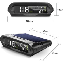 Multizone Tır Kamyon ve Arabalar Için Uyumlu Gps Hız Göstergesi Güneş Enerjili Hız Ölçer