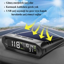 Multizone Tır Kamyon ve Arabalar Için Uyumlu Gps Hız Göstergesi Güneş Enerjili Hız Ölçer