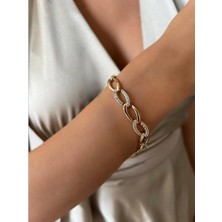 Xuping 14 K Altın Rengi Kuyumcu Model Vip Seri Bileklik 21 cm