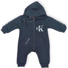 Baby Marka Kelvin Desen Kapşonlu Tulum Unisex 6-24 Ay