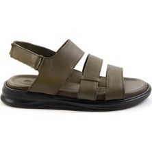Haki Leather Erkek Sandalet E05433501043