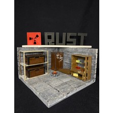 Rust 2x2 Base Diorama Figürü – El Yapımı 3D Koleksiyon Sahnesi