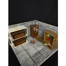 Rust 2x2 Base Diorama Figürü – El Yapımı 3D Koleksiyon Sahnesi