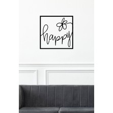 Happy Yazılı Minimal Tablo - T000000016