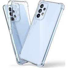  Samsung Galaxy A53 Kılıf Köşe Korumalı Kılıf Şeffaf Köşeli Kılıf Slikon - Şeffaf