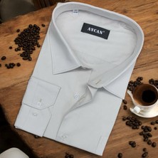 Pamuklu Uzun Kollu Beyaz Erkek Gömlek (Regular Kalıp)