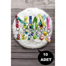 Hyd Oyuncak 10 Adet Silikon Karakter Figür Anahtarlık Çanta Aksesuarı Karne Hediyesi Doğum Günü Hediyesi