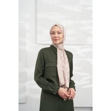 Armanda Italyan Jakar Dama Desen Şal - Vizon