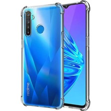  Realme C3 Kılıf Köşe Korumalı Kılıf Şeffaf Köşeli Kılıf Slikon - Şeffaf