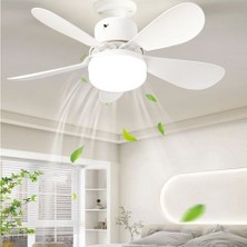 CT-1155 Karayel Fan LED 82W Kumandalı Işıklı Vantilatör E27 Duy Dimlenebilir (Parla)