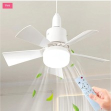 CT-1155 Karayel Fan LED 82W Kumandalı Işıklı Vantilatör E27 Duy Dimlenebilir (Parla)