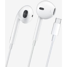 Mikrofonlu Type-C Kulak Içi Kablolu Kulaklık, Beyaz Linktech H306