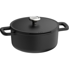 Leo Phantom Yapışmaz Kapaklı Tencere 24 cm