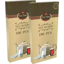 Tea Time Çay Kahve Filtresi Kağıt Filtre L Büyük Boy (100'LÜ Çay Filtresi Poşeti)