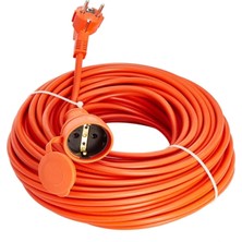 Bylion 10 Metre Seyyar Uzatma Kablosu 3x1.5  mm Turuncu Kablo