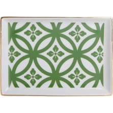 Morocco Desen1 Yeşil Kahvaltı Tabağı 18CM