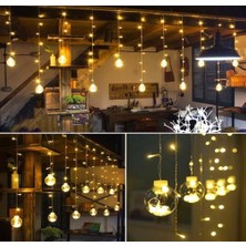 Ampul Top Perde LED Işık Dekoratif Dilek Topu Fişli Animasyonlu,gün Işığı,ışıklı Top LED