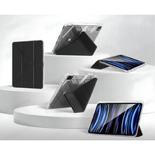 Nezih Case iPad 10.2 (7. 8. 9.nesil) 2020/2021 Uyumlu Kalem Bölümlü Uyku Modlu Katlanabilir Akıllı Kılıf