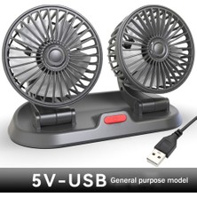 Spibicyy USB Araba Fanı Çift Kafa Fan Taşınabilir Otomatik Soğutma Fanı Soğutma Büyük Rüzgar Elektrikli Fan Araba Katlanır Fan Araba Ev Için (Yurt Dışından)