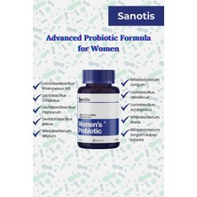 Sanotis Probiotics For Women Kadınlar  Probiyotik Mikroorganizma 30 Kapsül