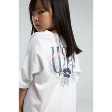 U.s. Polo Assn. US2072 Beyaz Pamuklu Kız Çocuk Kısa Kollu Şort Takım