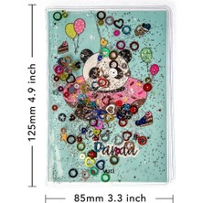 Vuki Simli ve Sulu Kapaklı Renkli Sayfalı Desenli Mini Defter