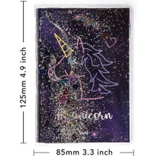 Vuki Simli ve Sulu Kapaklı Renkli Sayfalı Desenli Mini Defter