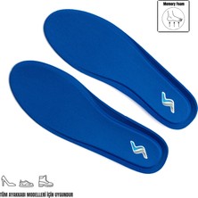 Sanus  Memory Foam Ortapedik Yastıklı Unisex 100 Model Tabanlık Mavi