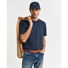 Gant Erkek Lacivert Regular Fit Bisiklet Yaka T-Shirt 2003318.433