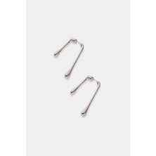 Perspective Gümüş Renk Küpe