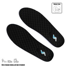 Sanus M900 Model Memory Foam Ortapedik Boy Yükseltici Unisex Tabanlık Siyah