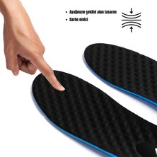 Sanus M900 Model Memory Foam Ortapedik Boy Yükseltici Unisex Tabanlık Siyah