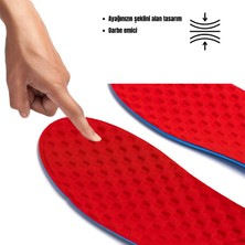 M900 Model Memory Foam Ortapedik Boy Yükseltici Unisex Tabanlık Kırmızı