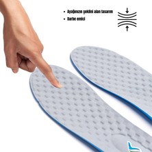 M900 Model Memory Foam Ortapedik Boy Yükseltici Unisex Tabanlık Gri