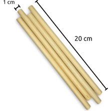 Coconut Products 4 Adet Bambu Pipet ve 1 Adet Bambu Temizleme Fırçası