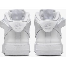 Nike Air Force 1 Mid Leather Sneaker   Deri Günlük Spor Ayakkabı Beyaz