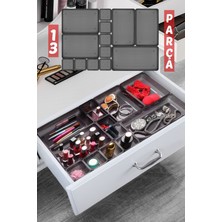 Nandy Home 13 Parça Şeffaf Çekmece İçi Düzenleyici Organizer Set Yüksek Performanslı PP Plastik Malzeme