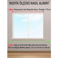Siyah 250  cm  Tekraylı Rustik Perde Askı Seti (Ahşap Başlık ile Aluminyum Boru ve Ray)