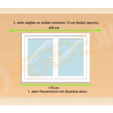 Antrasit 200  cm  Çiftraylı Rustik Perde Askı Seti (Ahşap Başlık ile Aluminyum Boru ve Ray)