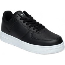 Best Of 042-25 Deri Air Anatomik Erkek Sneaker Siyah Beyaz