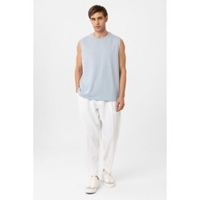 Antioch Bebe Mavi Relaxed Fit Erkek Kolsuz T-Shirt