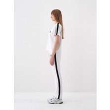 Kadın Beyaz Regular Fit Pamuklu Tişört