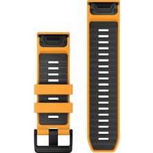Garmin Quickfit 26 mm Yedek Kayış - Kıvılcım Turuncusu/graphite