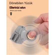 Checkered Wind Mini Parmak Dekompresyon Yüzük Oyuncak Tabanca (Yurt Dışından)