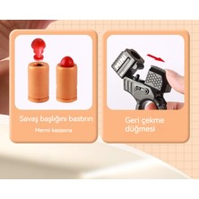 Checkered Wind Mini Parmak Dekompresyon Yüzük Oyuncak Tabanca (Yurt Dışından)