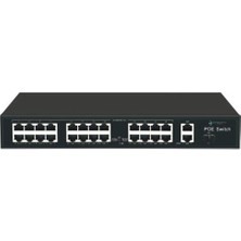 Ods ODS-24P2U-300 24 Port 10/100 24 Port Poe 2ge Uplınk 300W Yonetılemez Swıtch
