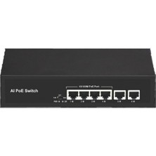 Ods ODS-4P2U 4 Port Poe 10/100 2fe Uplınk 65W Yonetılemez Swıtch