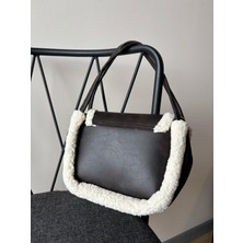 Blisshop Kürk Detaylı El ve Çapraz Çanta